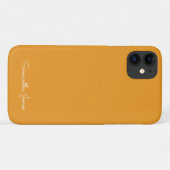 Simple moderne minimaliste Orange Coque-Mate coque (Dos (Horizontal))