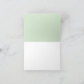 Simple Moderne Monogramme Bordure Bicolore Verte (Intérieur)