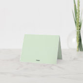 Simple Moderne Monogramme Bordure Bicolore Verte (Dos)