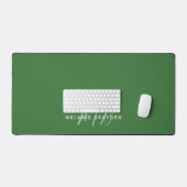 Simple Moderne Monogramme Vert Bordure Bicolore  (Clavier et souris)