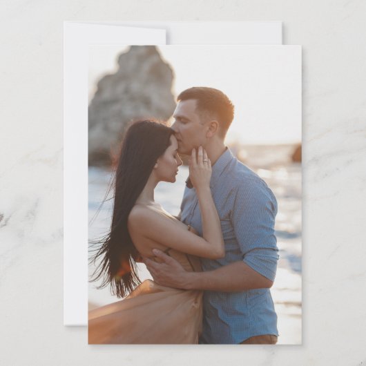 Simple moderne Nous faisons Faire-part de mariage (Dos)