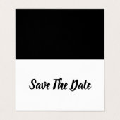 Simple & Moderne, Photo Enregistrer La Carte Date (Extérieur déplié)