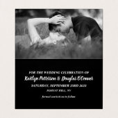 Simple & Moderne, Photo Enregistrer La Carte Date (Intérieur déplié)