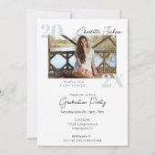 Simple Moderne Photo Graduation Invitation (Devant)