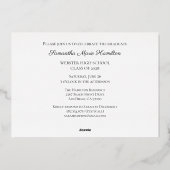 Simple moderne Photo Graduation Party Invitation (Verso)