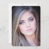 Simple moderne Photo Graduation Party Invitation (Dos)