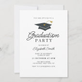 simple moderne photo graduation party invitation (Devant)