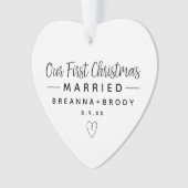 Simple moderne Premier Noël marié (devant)