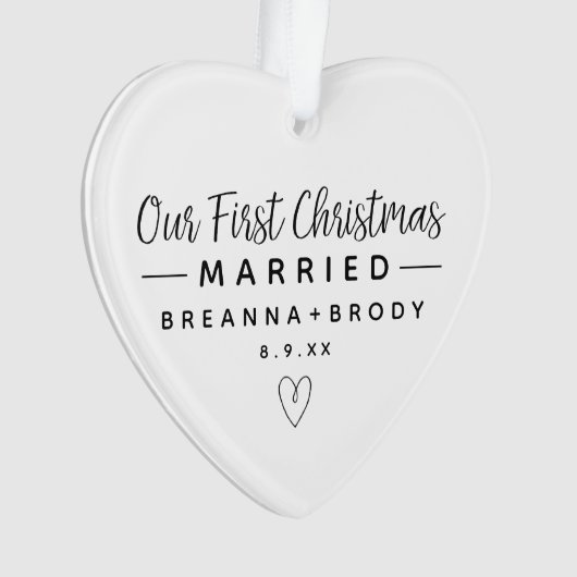 Simple moderne Premier Noël marié (devant)