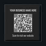 Simple moderne QR Code Carré Magnet noir<br><div class="desc">Simple moderne QR Code Carré Black Magnet, s'il vous plaît personnaliser en utilisant le modèle de personnalisation en ligne avant de commander. Veuillez modifier l'URL (adresse du site Web) du code QR dans le champ URL du code QR, en l'adresse de votre site Web d'entreprise, afin que le code QR...</div>