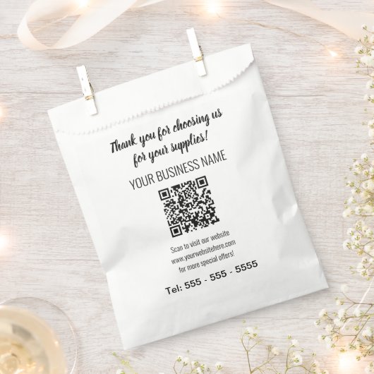 Simple moderne QR Code Favoriser les sacs (Coupé)