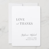 Simple moderne Rustic Love et Merci Kraft Mariage (Devant)