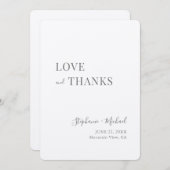 Simple moderne Rustic Love et Merci Kraft Mariage (Devant / Derrière)