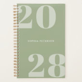 Simple moderne Sage Green Gras Typographie (Devant)