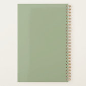 Simple moderne Sage Green Gras Typographie (Dos)