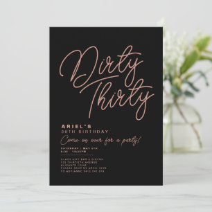 Simple Moderne Sale Trente Anniversaire Invitation