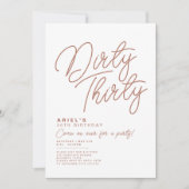 Simple Moderne Sale Trente Anniversaire Invitation (Devant)