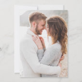 Simple Moderne Script Dress Code Photo Weddenschap Kaart (Achterkant)
