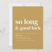 Simple moderne si long Invitation de la fête d'adi (Devant)