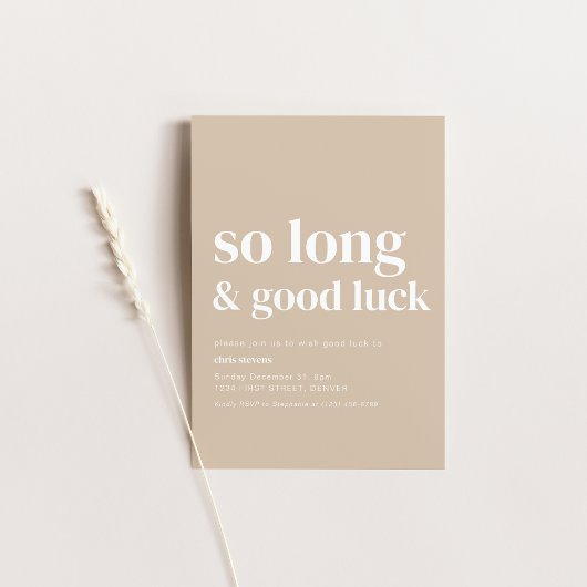 Simple moderne si long Invitation de la fête d'adi