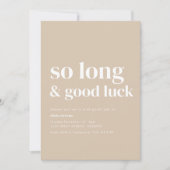 Simple moderne si long Invitation de la fête d'adi (Devant)