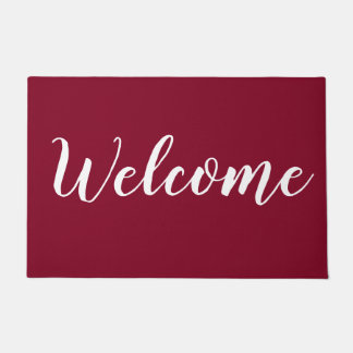 Simple Moderne Tapis de Bienvenue en Typographie S