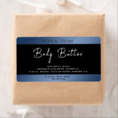 Simple moderne typographie de luxe étiquette noir (En situation)