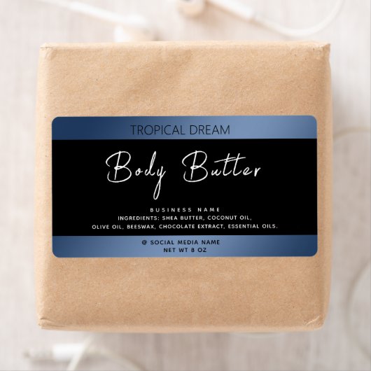 Simple moderne typographie de luxe étiquette noir (En situation)