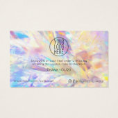 Simple moderne VOTRE LOGO ICI Remise Clients (Dos)