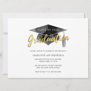 Simple Modernisation Graduation 2025 Invitation de
