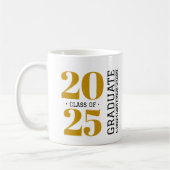 Simple Modernité Graduation Céramique Mug - Jaune (Gauche)