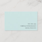 Simple Monnaie et Gris avec Carte de visite de fle (Dos)