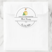 Simple Monnaie maison infusée Étiquette de miel (Sac)