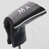 Simple monogram add your name letter man minimal t golfheadcover (3/4 voorkant)