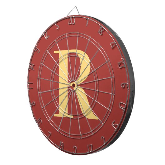 Simple Monogram Modern Dartbord (Voorkant Rechts)