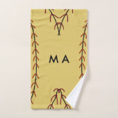 Simple monogramme ajouter votre nom lettre man min (Serviette à main)