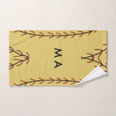 Simple monogramme ajouter votre nom lettre man min (Serviette à main)
