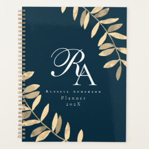Simple Monogramme bleu