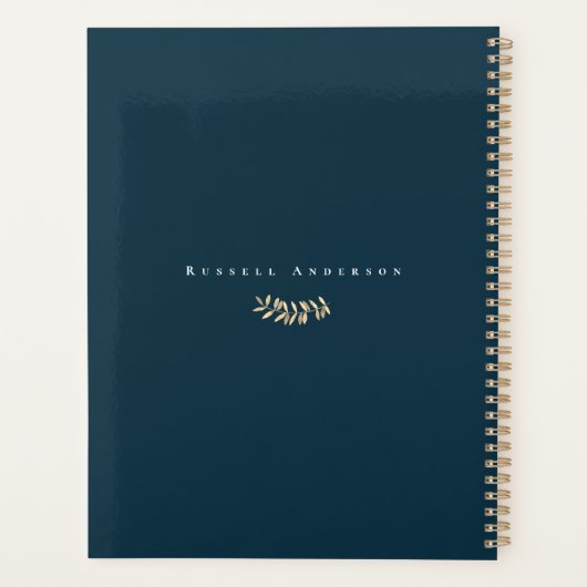 Simple Monogramme bleu (Dos)