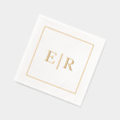 Simple Monogramme Élégant Mariage (Gauche)