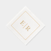 Simple Monogramme Élégant Mariage (Droite)