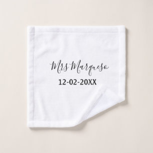 simple monogramme minimal Mme M. nom date année Th