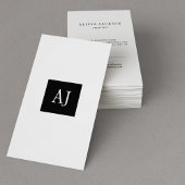 Simple monogramme moderne élégant carte de visite