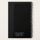 Simple Monogramme Noir Entreprise (Dos)