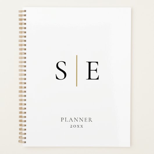 Simple Monogramme Or Blanc Noir 2023 (Devant)