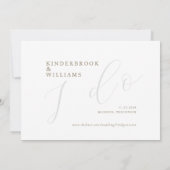 Simple Monogramme Or Je Dis Oui Save The Date (Dos)