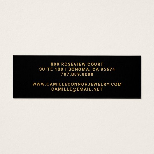 Simple Monogramme Or Joaillerie Designer Boucles d (Dos)