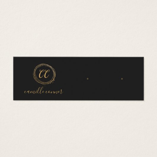 Simple Monogramme Or Joaillerie Designer Boucles d (Devant)