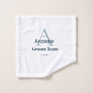 simple monogramme personnalisé groomsmen