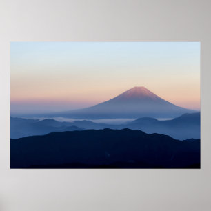 Simple Mont Fuji, Art du Japon Poster